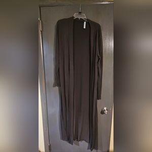 Zanana Outfitters Long Gray Cardigan Duster